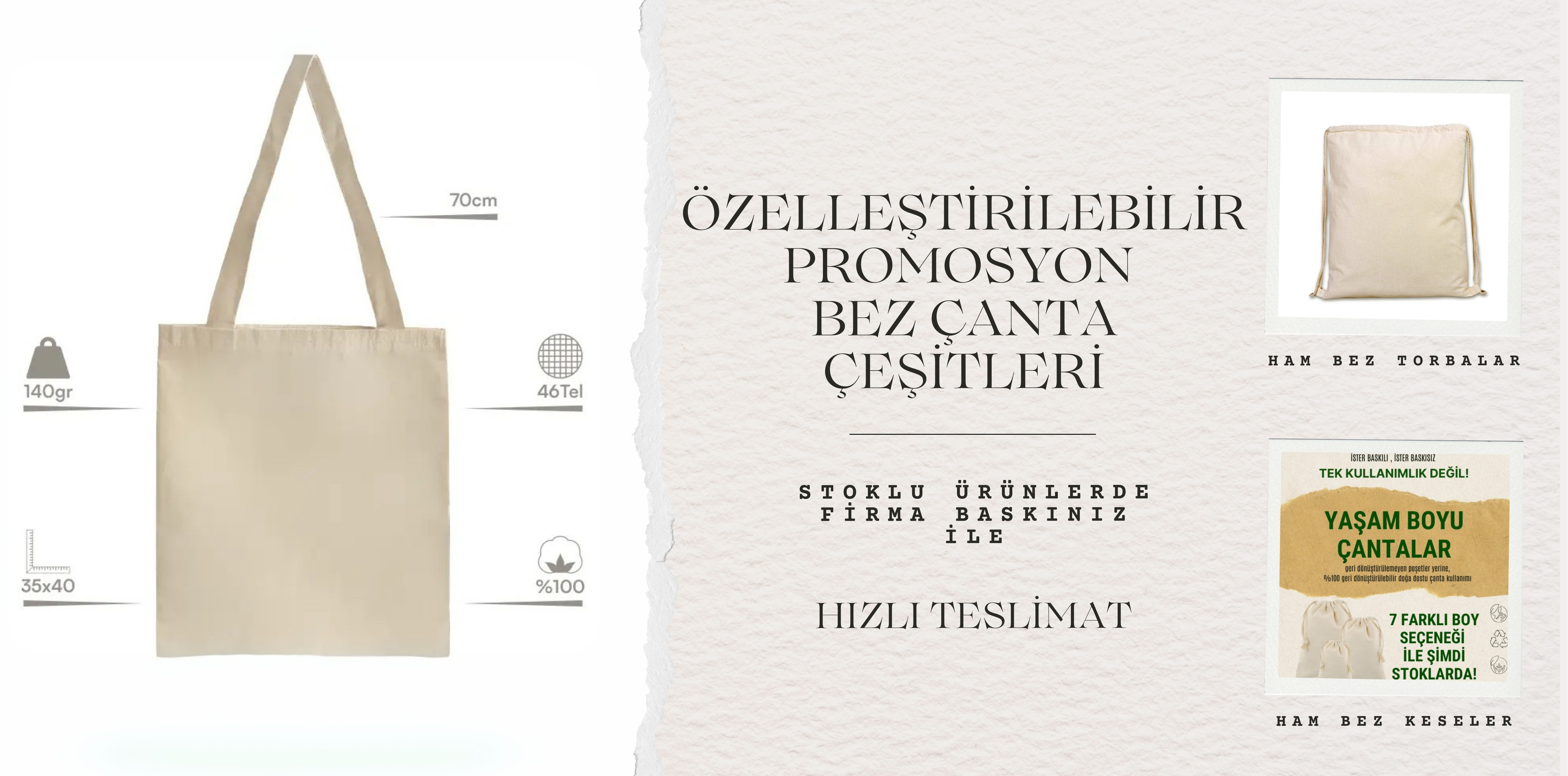 Promosyon Ham Bez Çanta